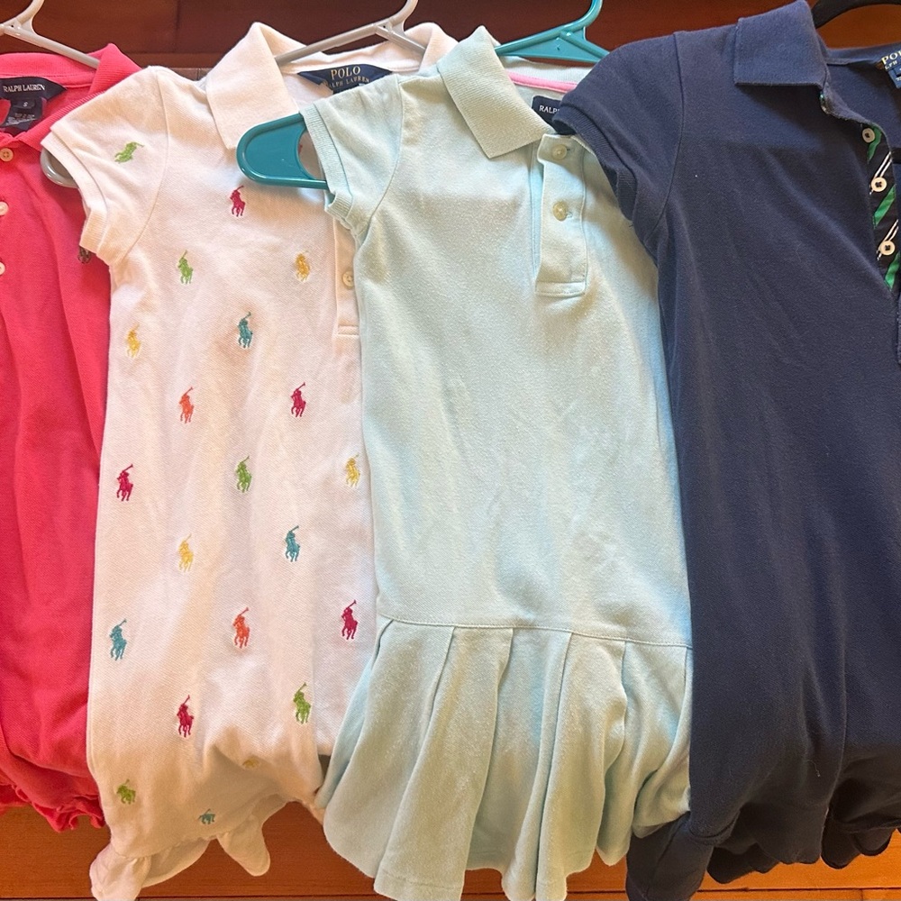 Kids Ralph Lauren Stretch Mesh Polo Dress